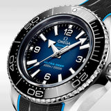 Omega Planet Ocean 6000M Co Axial Master Chronometer 45.5mm Blue Dial Black Rubber Strap Watch for Men - 21532462103001 Authentic Buy Shop Now