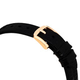 Emporio Armani Gioia Quartz Mother of Pearl Dial Black Leather Strap Watch For Women - AR11390 Authentic Buy Shop Now