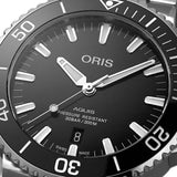 Oris Aquis Date Black Dial Silver Steel Strap Watch for Men - 0173377304134-0782405PEB Authentic Buy Shop Now