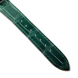 Gucci Grip Quartz Silver Dial Green Leather Strap Watch For Women - YA157404 Authentic Buy Shop Now