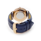 Daniel Wellington Classic Somerset White Dial Blue Leather Strap Watch For Women - DW00100123 Authentic Buy Shop Now
