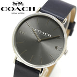 Coach Charles Grey Dial Black Leather Strap Watch for Men - 14602150 Authentic Buy Shop Now