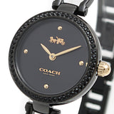 Coach Park Swarovski Crystals Black Dial Black Steel Strap Watch for Women - 14503564 Authentic Buy Shop Now