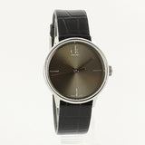 Calvin Klein Accent Black Dial Black Leather Strap Watch for Women - K2Y2Y1C3 Authentic Buy Shop Now