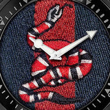 Gucci Dive Blue & Red Dial Blue & Red Nylon Strap Watch For Men - YA136214 Authentic Buy Shop Now