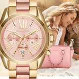 Michael Kors Bradshaw Gold Dial Two Tone Steel Strap Watch for Women - MK6359 Authentic Buy Shop Now