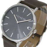 Coach Charles Grey Dial Brown Leather Strap Watch for Men - 14602153 Authentic Buy Shop Now