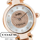 Coach Park Silver Dial Rose Gold Steel Strap Watch for Women - 14503736 Authentic Buy Shop Now