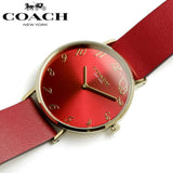 Coach Perry Red Dial Red Leather Strap Watch for Women - 14503867 Authentic Buy Shop Now