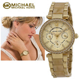 Michael Kors Parker Gold DIal Gold Steel Strap Watch for Women - MK5842 Authentic Buy Shop Now