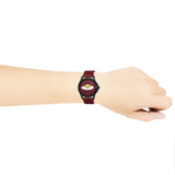 Gucci G Timeless Ghost Red Dial Red Leather Strap Watch For Men - YA1264023 Authentic Buy Shop Now