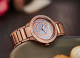 Michael Kors Kerry Purple Dial Rose Gold Stainless Steel Strap Watch for Women - MK3482 Authentic Buy Shop Now