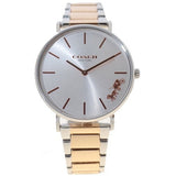 Coach Perry Silver Dial Two Tone Steel Strap Watch for Women - 14503346 Authentic Buy Shop Now