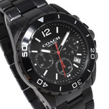 Coach Kent Chronograph Black Dial Black Steel Strap Watch for Men - 14602554 Authentic Buy Shop Now