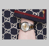 Gucci G Timeless Silver Dial Two Tone Steel Strap Watch For Women - YA1264131 Authentic Buy Shop Now