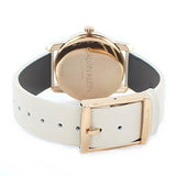 Calvin Klein City Silver Dial White Leather Strap Watch for Women - K2G236X6 Authentic Buy Shop Now