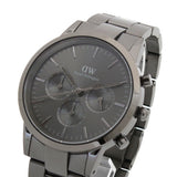 Daniel Wellington Iconic Link Chronograph Grey Dial Grey Steel Strap Watch for Men - DW00100643 Authentic Buy Shop Now