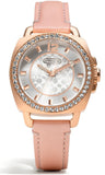 Coach Boyfriend Mother of Pearl White Dial Pink Leather Strap Watch for Women - 14503151 Authentic Buy Shop Now