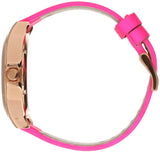 Marc Jacobs Henry Skeleton Pink Dial Pink Leather Strap Watch for Women - MBM1243 Authentic Buy Shop Now