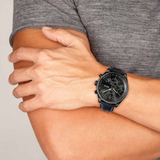 Hugo Boss Grand Prix Black Dial Black Leather Strap Watch for Men - 1513474 Authentic Buy Shop Now