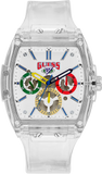 Guess Phoenix J Balvin White Dial Transparent Silicone Strap Watch For Men - V1051M1 Authentic Buy Shop Now