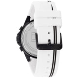 Tommy Hilfiger Aiden Chronograph White Dial White Rubber Strap Watch For Men - 1791862 Authentic Buy Shop Now