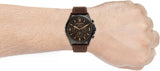 Fossil Forrester Chronograph Black Dial Brown Leather Strap Watch for Men - FS5608 Authentic Buy Shop Now