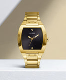 Guess Phoenix Black Dial Gold Steel Strap Watch for Men - GW0387G2 Authentic Buy Shop Now