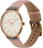 Michael Kors Pyper Quartz White Dial Pink Leather Strap Watch For Women - MK2741 Authentic Buy Shop Now