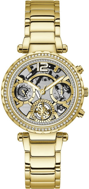 Guess Solstice Diamonds Gold Dial Gold Steel Strap Watch for Women - GW0403L2 Authentic Buy Shop Now