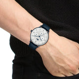 Lacoste Club White Dial Blue Leather Strap Watch for Men - 2011140 Authentic Buy Shop Now