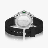 Lacoste Tiebreaker Chronograph Black Dial Black Silicone Strap Watch for Men - 2011152 Authentic Buy Shop Now