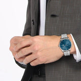 Lacoste Vienna Blue Dial Silver Steel Strap Watch for Men - 2011049 Authentic Buy Shop Now