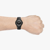 Emporio Armani Renato Black Dial Black Steel Strap Watch for Men - AR11184 Authentic Buy Shop Now