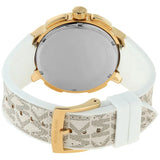 Michael Kors Sydney Quartz White Dial White Leather Strap Watch For Women - MK7221 Authentic Buy Shop Now