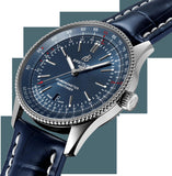 Breitling Navitimer Automatic 41 Blue Dial Blue Leather Strap Watch for Men - A17326161C1P3 Authentic Buy Shop Now