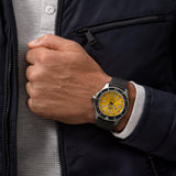 Breitling Superocean Automatic 44mm Yellow Dial Black Rubber Strap Watch for Men - A17367021I1S1 Authentic Buy Shop Now