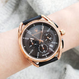 Maserati Trimarano Chronograph Black Dial Leather Strap Watch For Men - R8871632002 Authentic Buy Shop Now