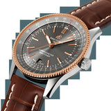 Breitling Navitimer Automatic 41 Grey Dial Brown Leather Strap Watch for Men - U17326121M1P1 Authentic Buy Shop Now