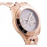 Marc Jacobs Blade Chronograph Brown Dial Rose Gold Steel Strap Watch for Women - MBM3308 Authentic Buy Shop Now