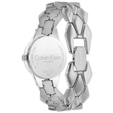 Calvin Klein Snake Silver Dial Silver Steel Strap Watch For Women - K6E23146 Authentic Buy Shop Now