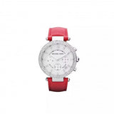 Michael Kors Parker Silver Dial Red Leather Strap Watch for Women - MK2278 Authentic Buy Shop Now