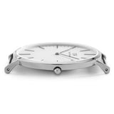 Daniel Wellington Classic Glasgow White Dial Two Tone NATO Strap Watch For Men - DW00100018 Authentic Buy Shop Now
