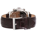 Guess Chronograph Quartz White Dial Brown Leather Strap Watch For Men - W0380G1 Authentic Buy Shop Now