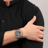 Maserati Competizione Analog Black Dial Two Tone Stainless Steel Strap Watch For Men - R8853100020 Authentic Buy Shop Now