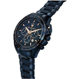 Maserati Traguardo Chronograph Blue Dial Blue Steel Strap Watch For Men - R8873612054 Authentic Buy Shop Now