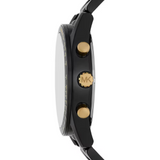 Michael Kors Warren Chronograph Black Dial Black Steel Strap Watch For Men - MK9113 Authentic Buy Shop Now