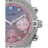 Guess Confetti Multicolored Dial Silver Steel Strap Watch For Women - W0774L1 Authentic Buy Shop Now