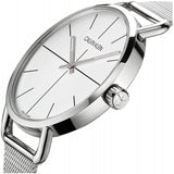 Calvin Klein Even Quartz White Dial Silver Steel Strap Watch for Women - K7B21126 Authentic Buy Shop Now