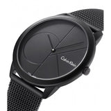 Calvin Klein Minimal Black Dial Black Mesh Bracelet Watch for Men - K3M514B1 Authentic Buy Shop Now